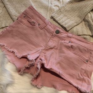 Forever 21 Pink denim jean shorts